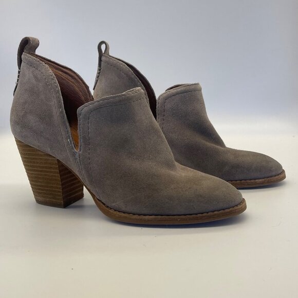 Jeffrey Campbell Rosalee Women’s Ankle Booties – Size 7 – Light Taupe Suede - Picture 6 of 14